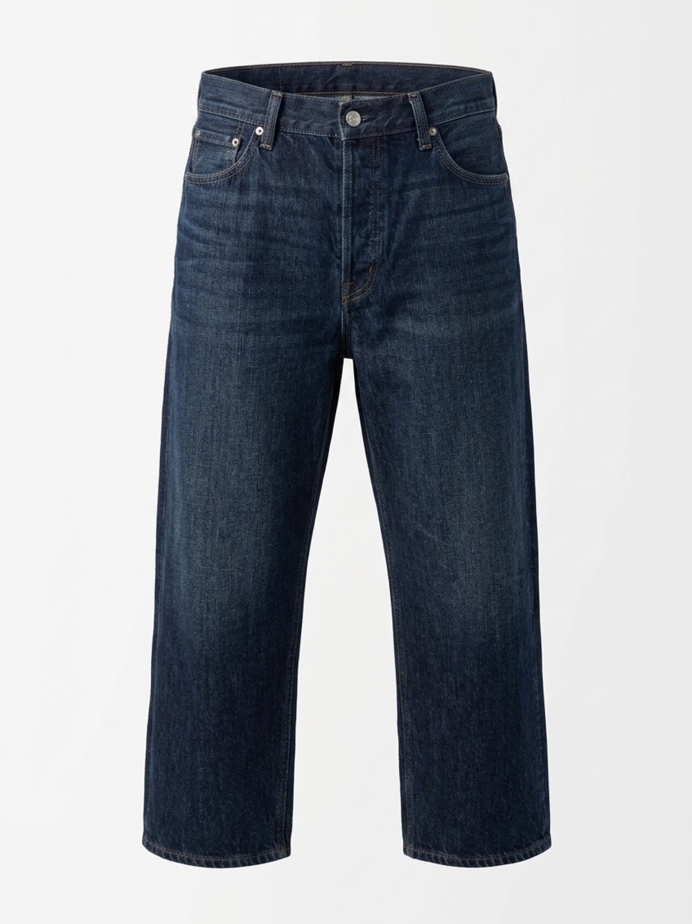 Old Navy High-Rise Wide-Leg Jeans — Dark Blue